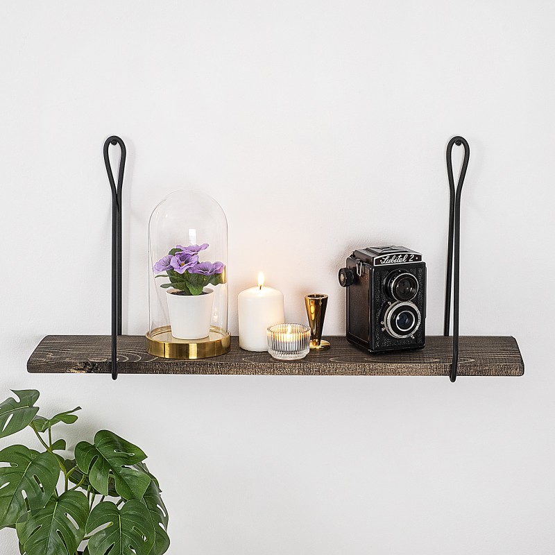 Wall Shelf Amaryllis Black
Dark Walnut