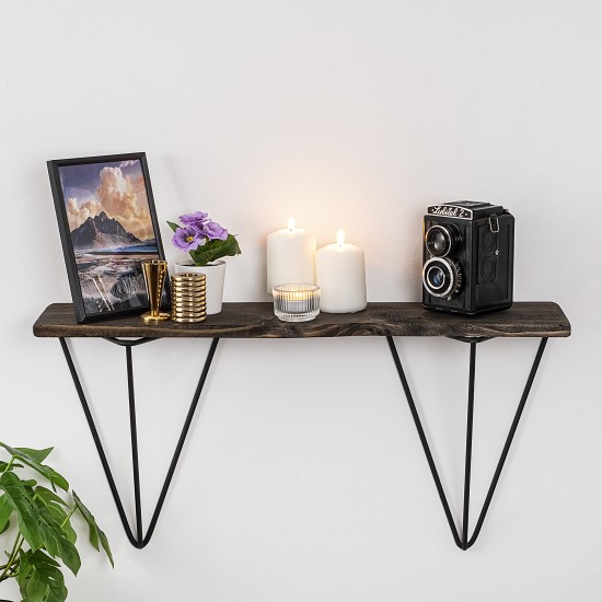 Wall Shelf Gladiolus Black
Dark Walnut Wall Shelf Gladiolus Black
Dark Walnut