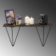 Wall Shelf Gladiolus Black
Dark Walnut Wall Shelf Gladiolus Black
Dark Walnut