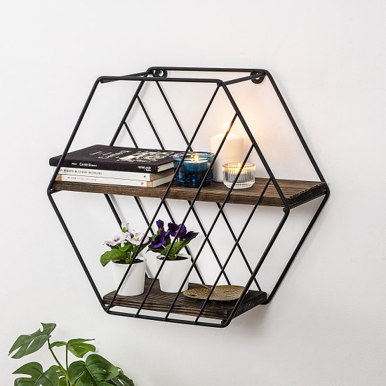 Wall Shelf Liliales Black
Dark Walnut