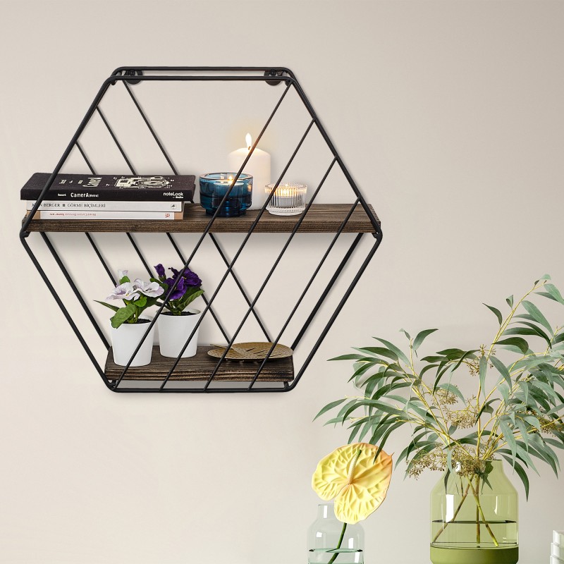 Wall Shelf Liliales Black
Dark Walnut