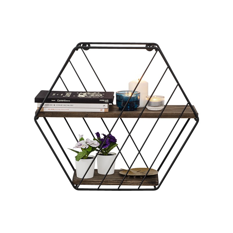 Wall Shelf Liliales Black
Dark Walnut