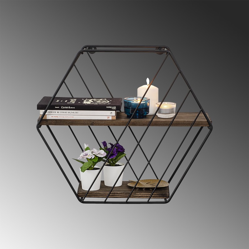 Wall Shelf Liliales Black
Dark Walnut