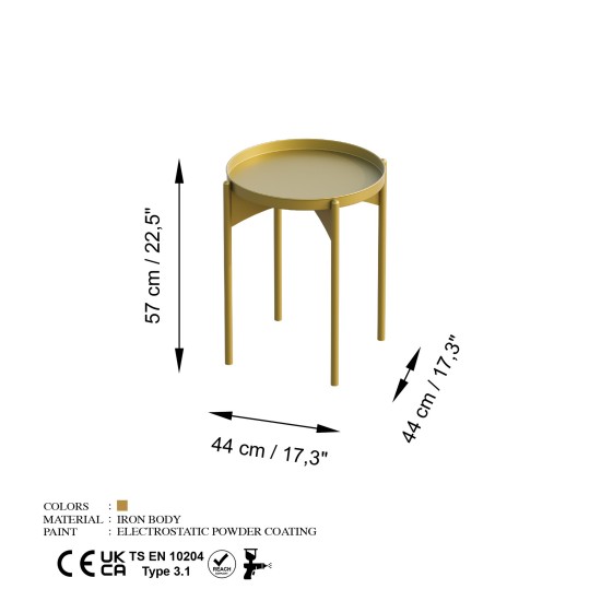Coffee Table Shb-002-B Gold Coffee Table Shb-002-B Gold