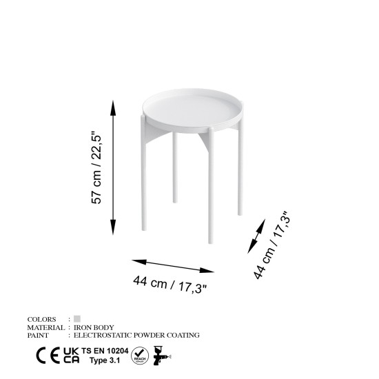 Coffee Table Shb-002-C White Coffee Table Shb-002-C White