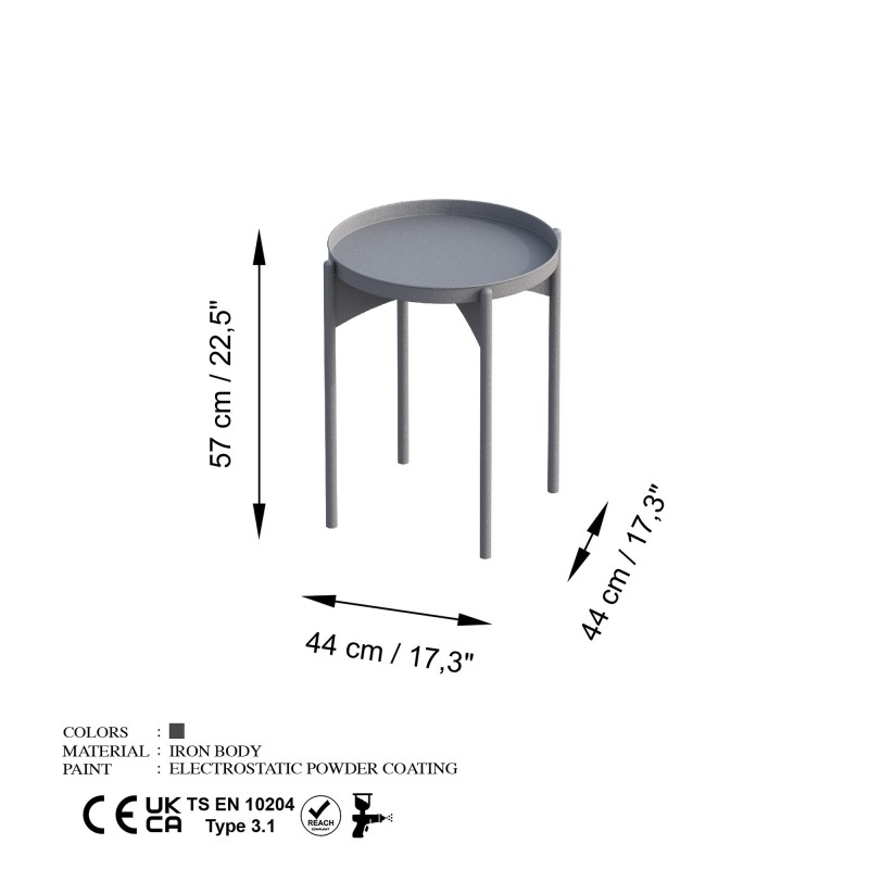 Coffee Table Shb-002-D Grey