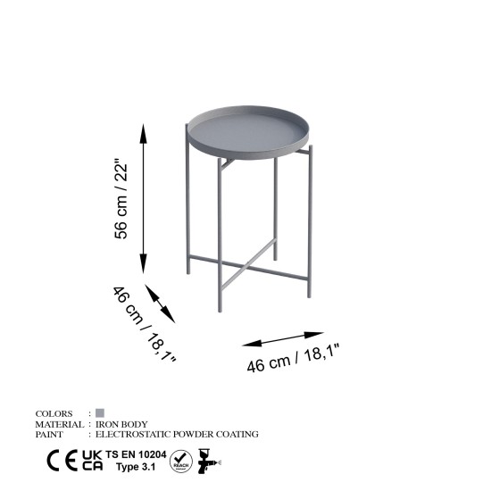 Coffee Table Shb-007-C Grey Coffee Table Shb-007-C Grey