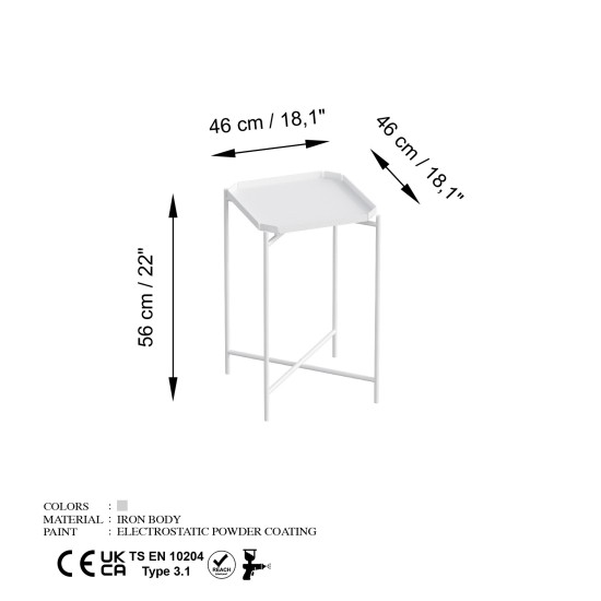 Coffee Table Shb-008-B White Coffee Table Shb-008-B White
