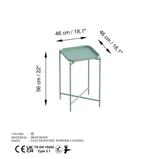 Coffee Table Shb-008-D Green Coffee Table Shb-008-D Green