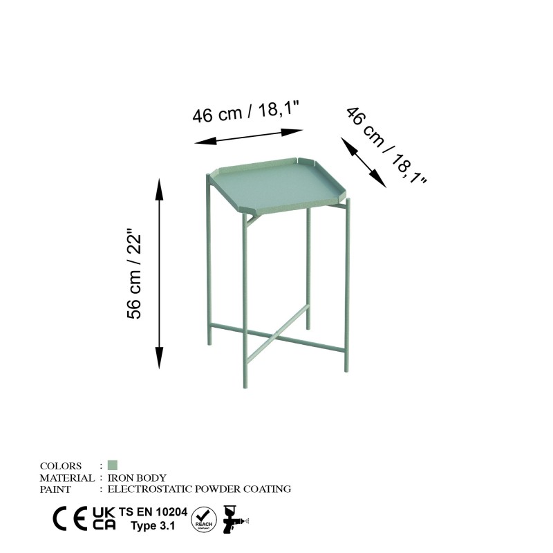 Coffee Table Shb-008-D Green