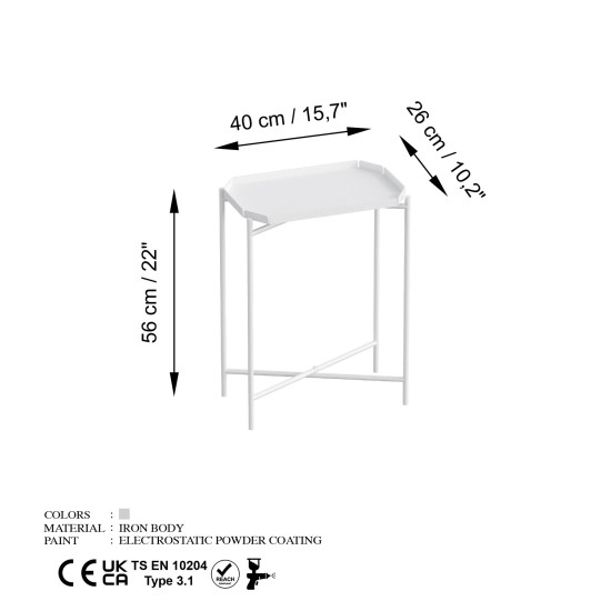 Coffee Table Shb-009-B White Coffee Table Shb-009-B White