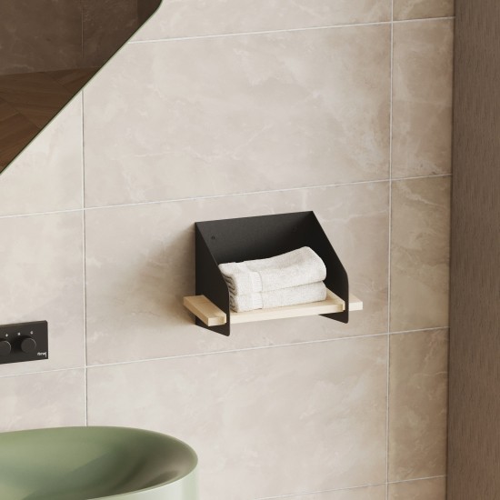 Wall Shelf Short Arm - Black Black Wall Shelf Short Arm - Black Black