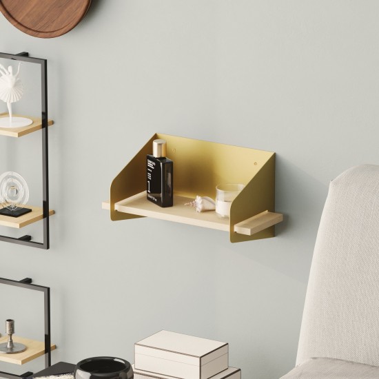 Wall Shelf Medıum Arm - Gold Gold Wall Shelf Medıum Arm - Gold Gold