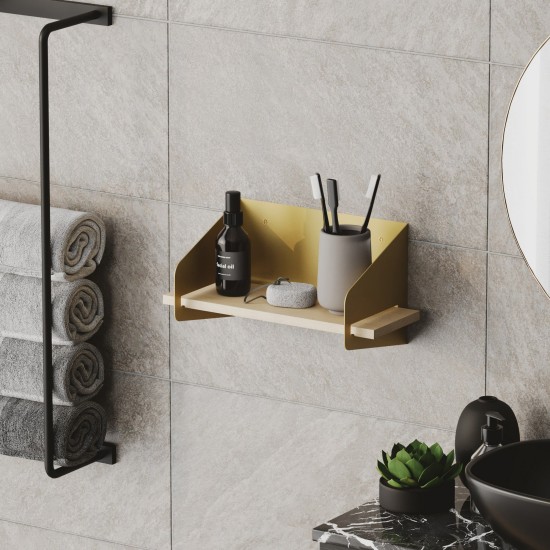 Wall Shelf Medıum Arm - Gold Gold Wall Shelf Medıum Arm - Gold Gold