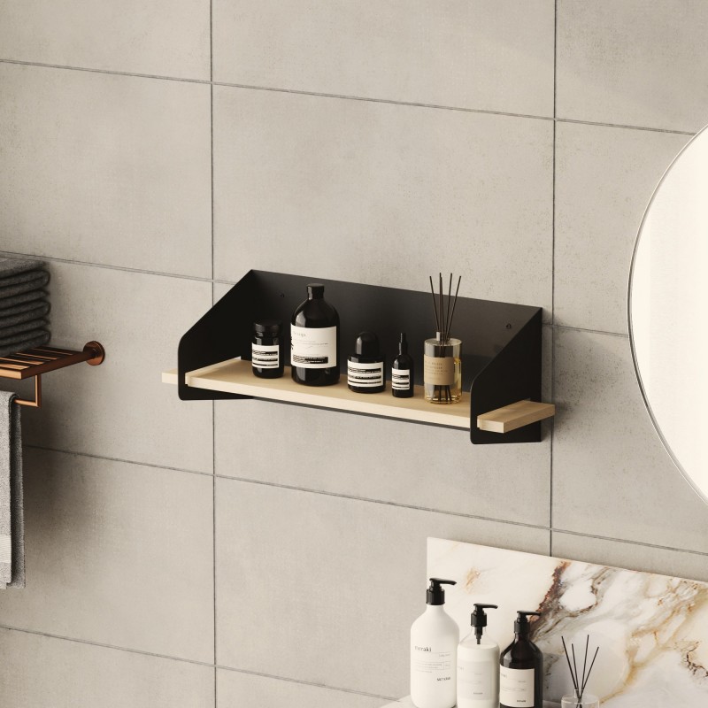 Wall Shelf Long Arm - Black Black