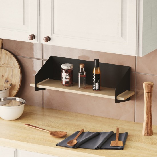 Wall Shelf Long Arm - Black Black Wall Shelf Long Arm - Black Black