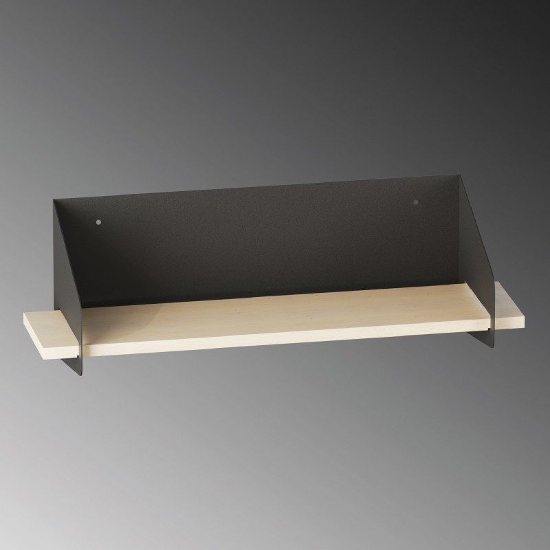 Wall Shelf Long Arm - Black Black