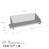 Wall Shelf Long Arm - Black Black