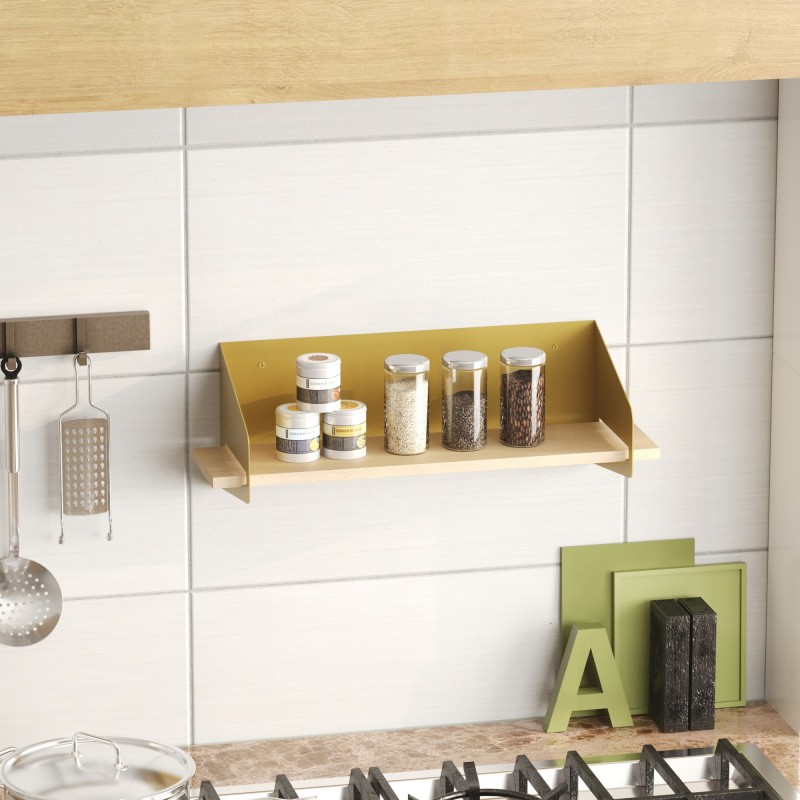Wall Shelf Long Arm - Gold Gold