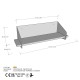 Wall Shelf Long Arm - Gold Gold Wall Shelf Long Arm - Gold Gold