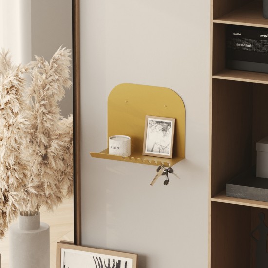 Wall Shelf Short Pouch - Gold Gold Wall Shelf Short Pouch - Gold Gold