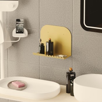 Wall Shelf Short Pouch - Gold Gold