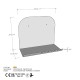 Wall Shelf Short Pouch - Gold Gold Wall Shelf Short Pouch - Gold Gold