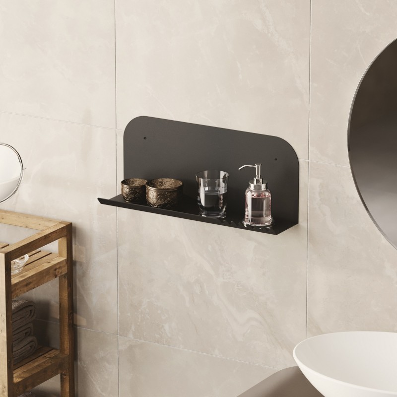 Wall Shelf Long Pouch - Black Black