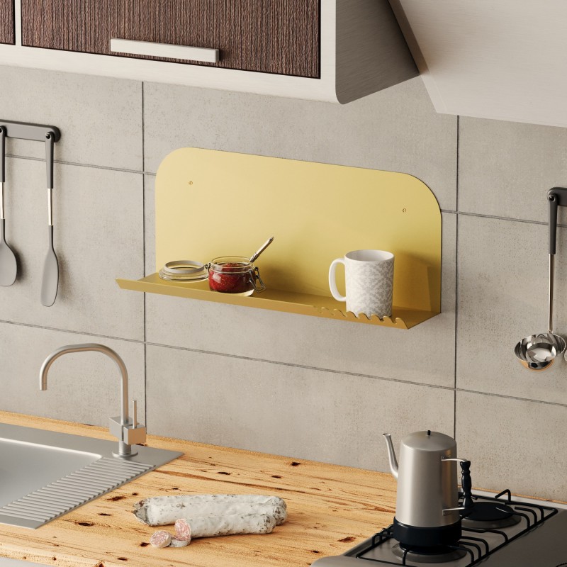 Wall Shelf Long Pouch - Gold Gold