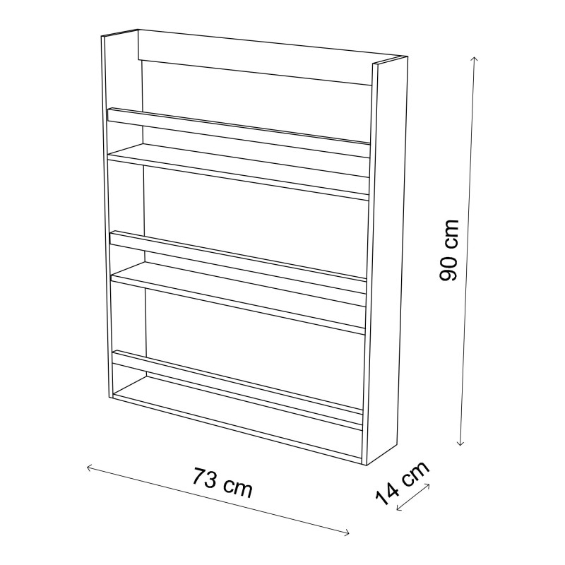 Wall Shelf Cm-067-A Black