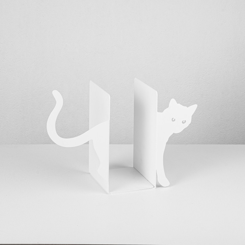 Aberto Design Metal Bookend Kitap tutucu 5 - White White