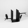 Aberto Design Metal Bookend Kitap tutucu 6 - Black Black
