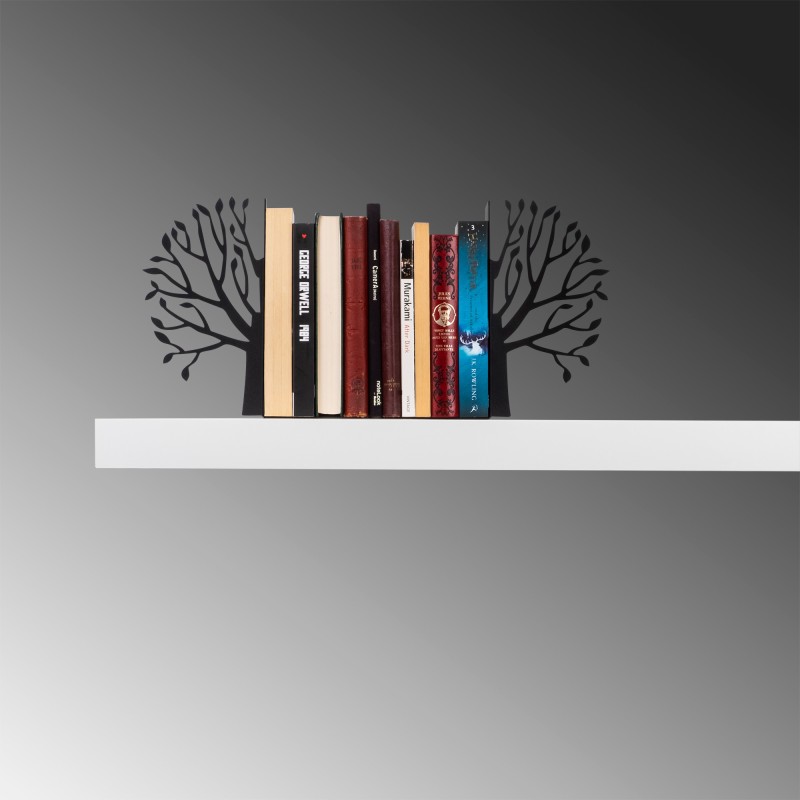 Aberto Design Metal Bookend Kitap tutucu 7 - Black Black