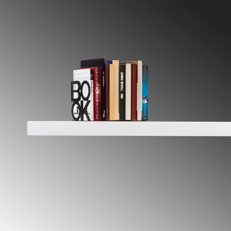 Aberto Design Metal Bookend Kitap tutucu 9 - Black Black