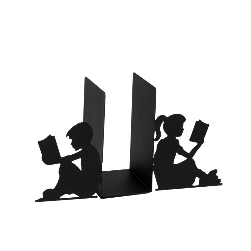 Aberto Design Metal Bookend Kitap tutucu 10 - Black Black