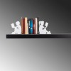 Aberto Design Metal Bookend Kitap tutucu 10 - White White