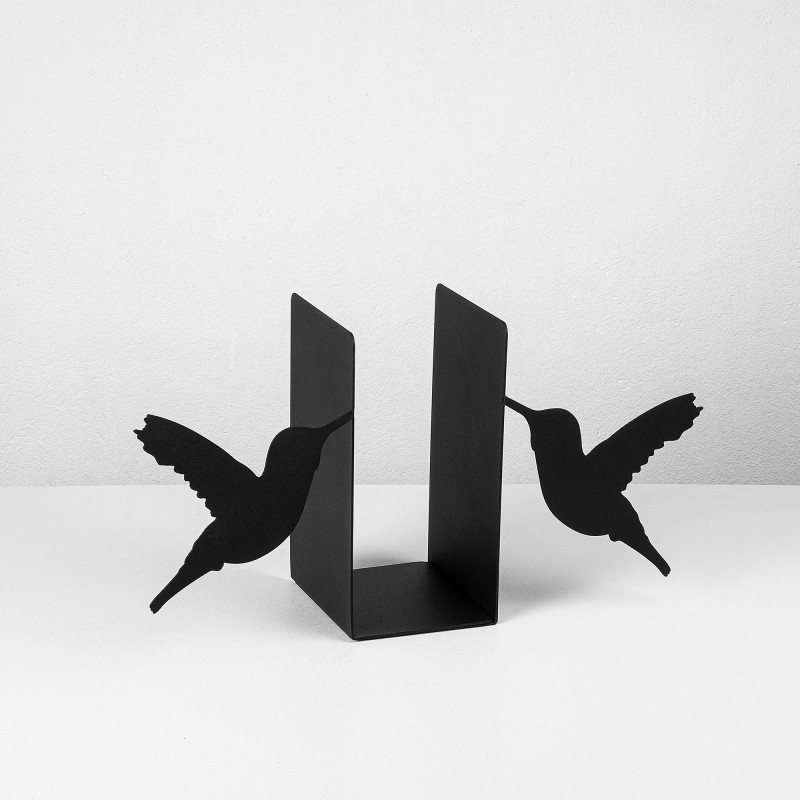 Aberto Design Metal Bookend Kitap tutucu 11 - Black Black
