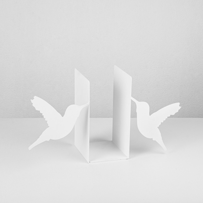 Aberto Design Metal Bookend Kitap tutucu 11 - White White