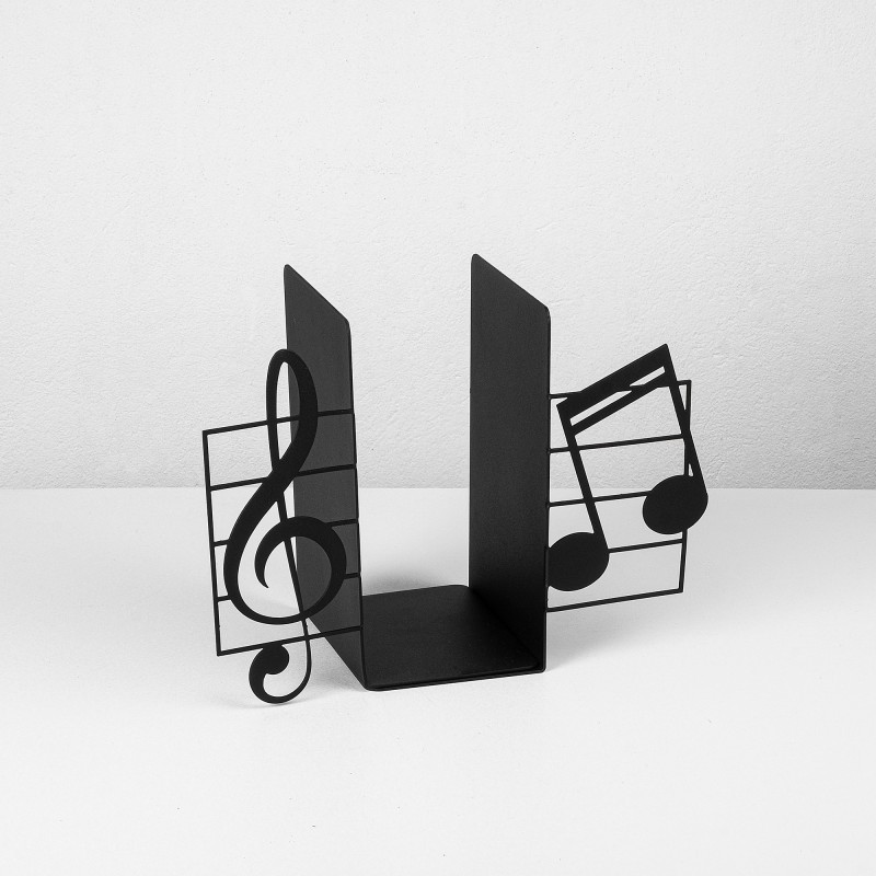 Aberto Design Metal Bookend Kitap tutucu 18 - Black Black
