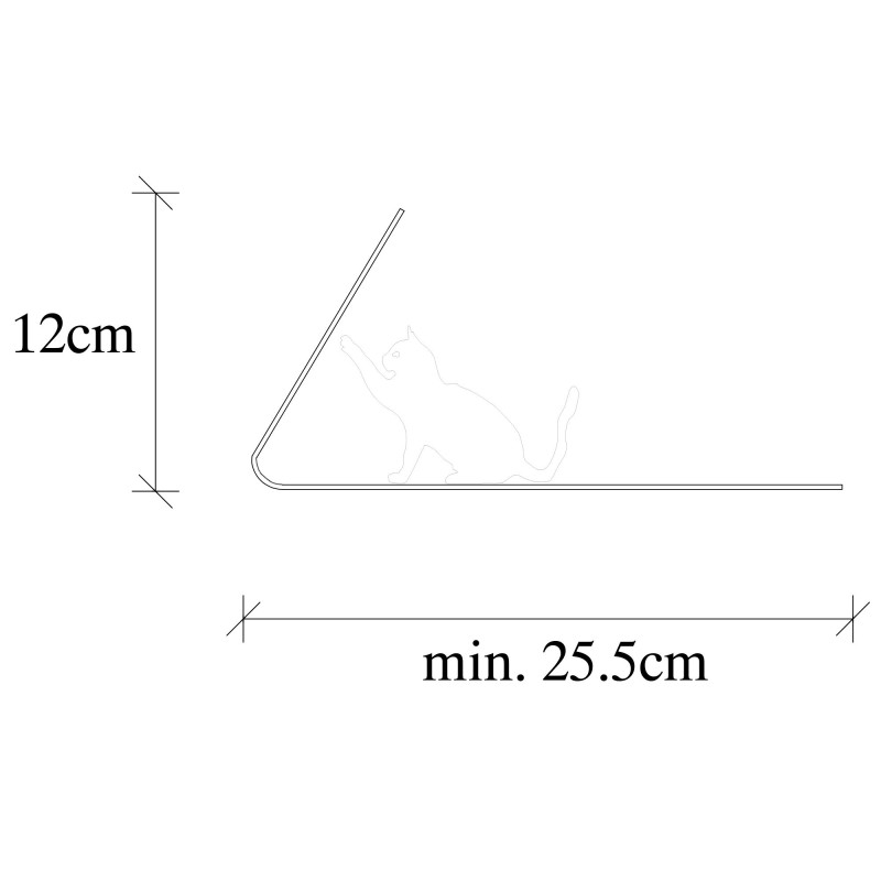 Aberto Design Metal Bookend Kitap tutucu 20 - Black Black