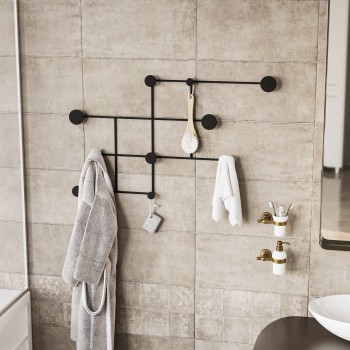 Metal Wall Hook Fatara Black