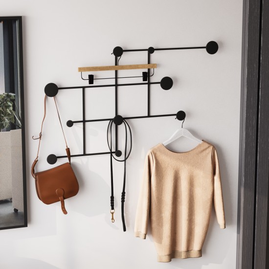 Metal Wall Hook Fatara Black Metal Wall Hook Fatara Black