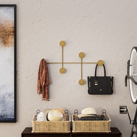 Metal Wall Hook Dama-A Gold Metal Wall Hook Dama-A Gold