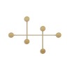 Metal Wall Hook Dama-A Gold