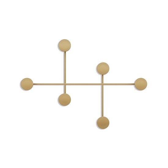 Metal Wall Hook Dama-A Gold Metal Wall Hook Dama-A Gold