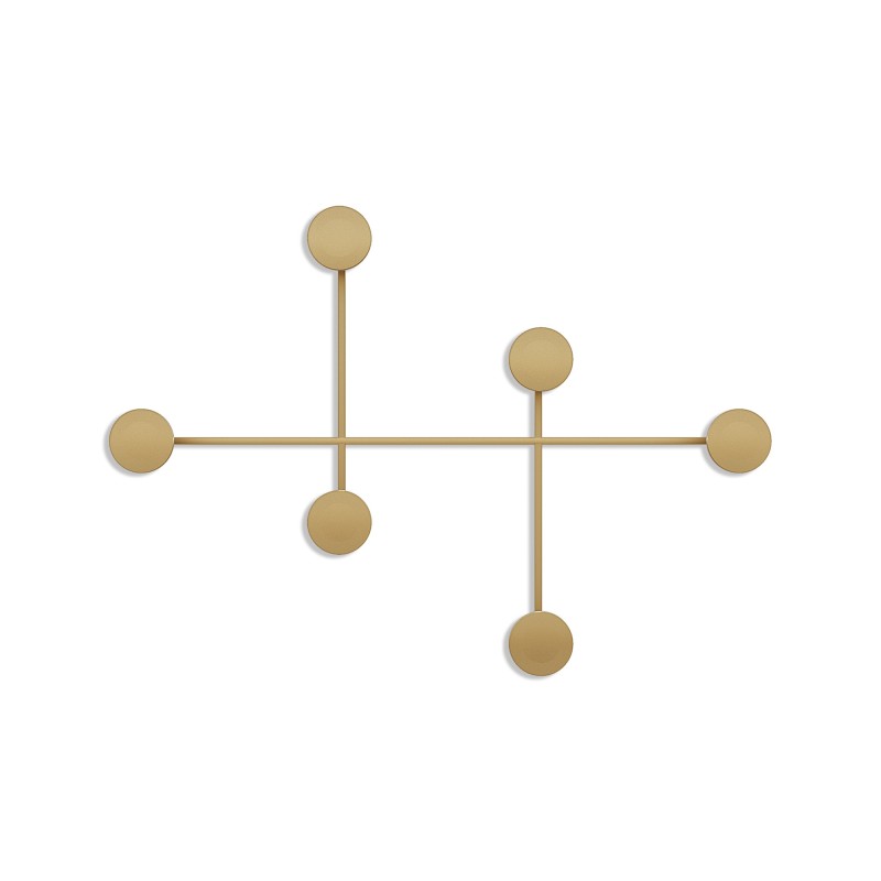 Metal Wall Hook Dama-A Gold