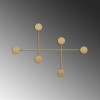 Metal Wall Hook Dama-A Gold