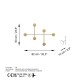 Metal Wall Hook Dama-A Gold Metal Wall Hook Dama-A Gold