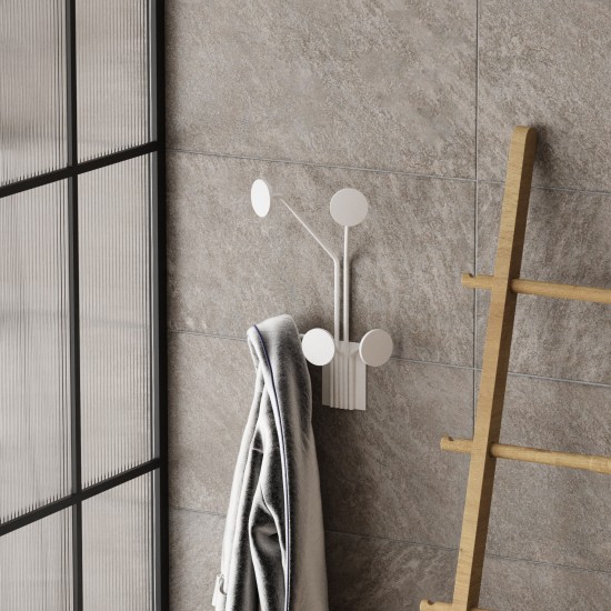 Metal Wall Hook Giraffe-B White Metal Wall Hook Giraffe-B White