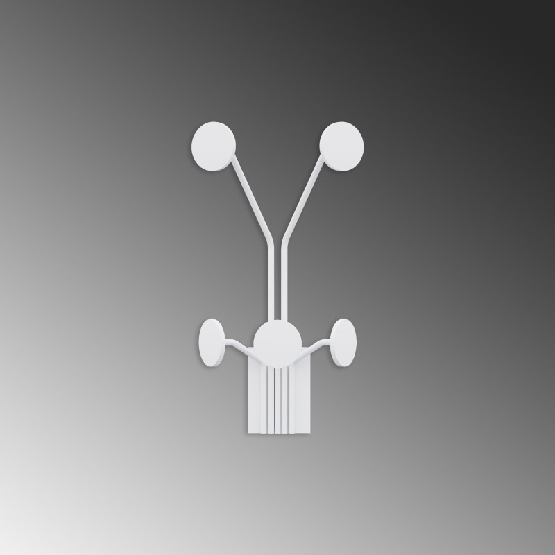 Metal Wall Hook Giraffe-B White